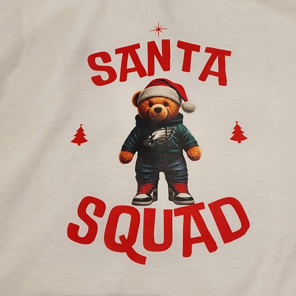 🚨 EAGLES Santa Squad Christmas Teddy Bear shirt